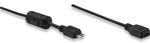 Manhattan 1m Micro USB AM to Micro USB Female Cable