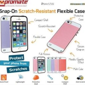 Promate Green Grosso i5 Striped FlexiGrip Snap Case