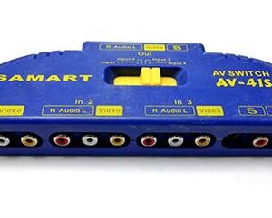 Geeko 4 Port RCA AV Switch, Retail Box, No Warranty