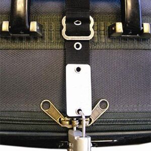 Esquire Anti-Theft Luggage Zipper Strap,
