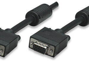 Manhattan Black SVGA 7.5m Extension Cable