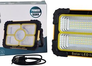 Solarix Orange Solar 30W Portable Rechargeable LED Light