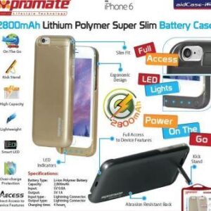 Promate aidCase-i6 2800mAh Lithium Polymer
