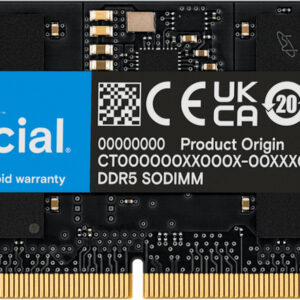 Crucial DDR5 5600MHZ 16GB SODIMM Laptop Memory